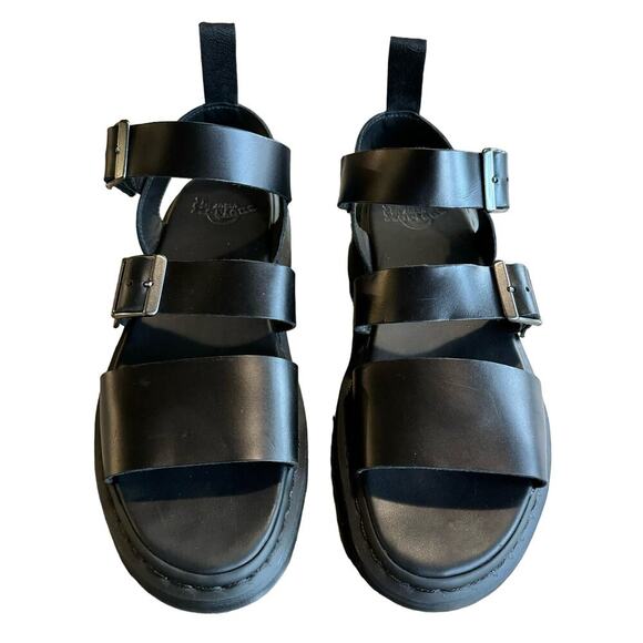 Dr. Martens GRYPHON BRANDO LEATHER
GLADIATOR SANDALS Black Size 12 women’s - Picture 4 of 12